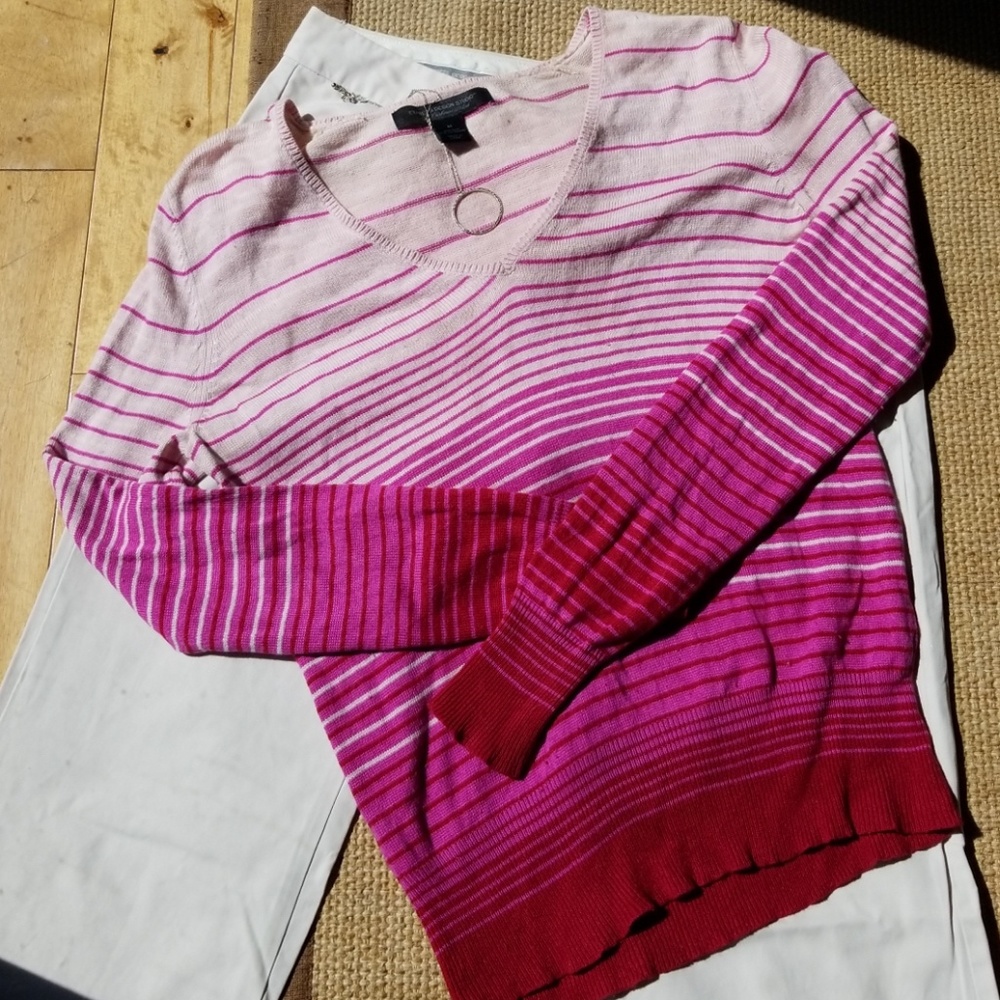 Express V-neck silk and cashmere sweater